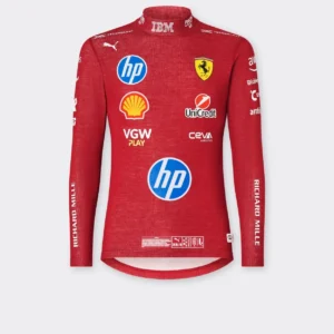 F1 2025 Charles Leclerc Scuderia Ferrari Nomex Undershirt — AUTHENTIC