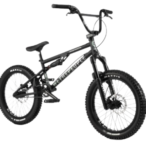 WETHEPEOPLE Swampmaster 20″ BMX Bike – Matt Black Freestyle Street Bike