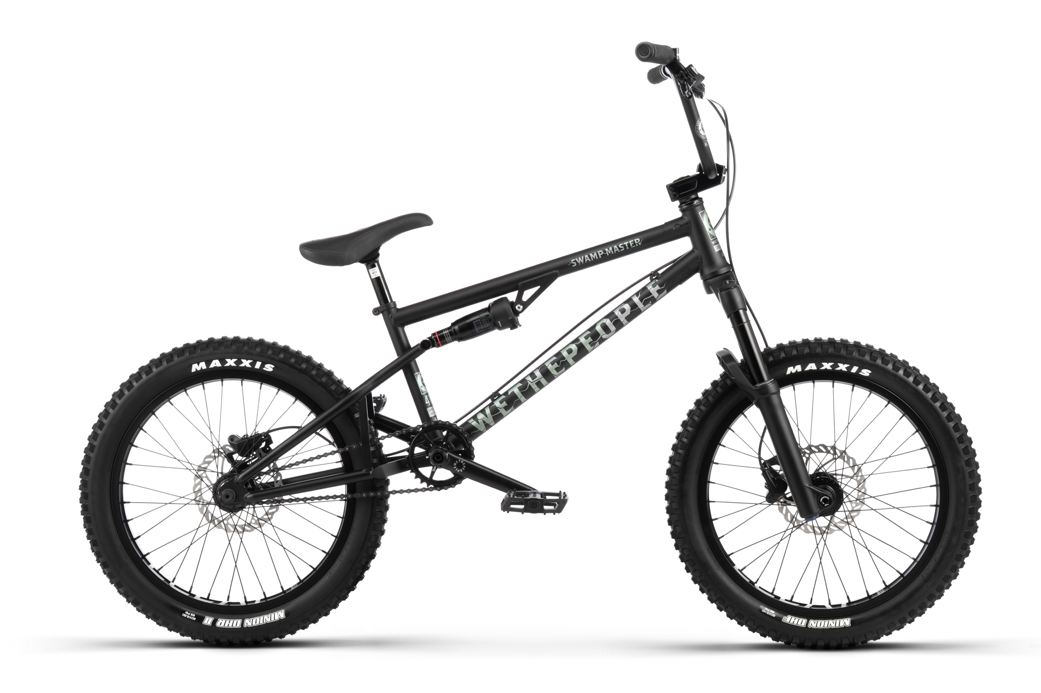WETHEPEOPLE Swampmaster 20″ BMX Bike – Matt Black Freestyle Street Bike - Image 3