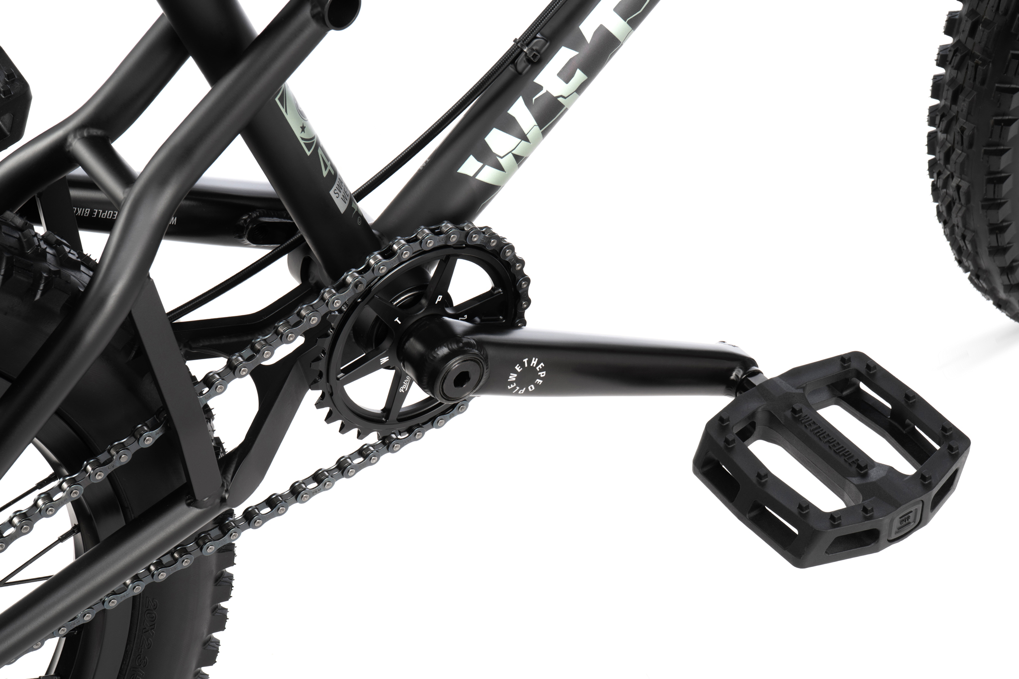 WETHEPEOPLE Swampmaster 20″ BMX Bike – Matt Black Freestyle Street Bike - Image 5
